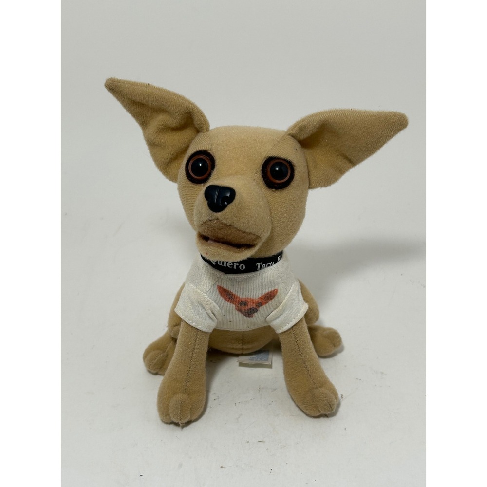 Vintage Taco Bell Chihuahua Plush Toy Applause Yo Quiero Taco Bell 6β Inch Talks